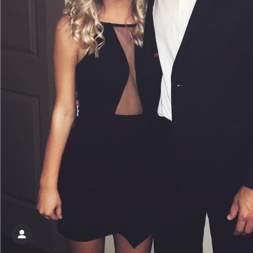 Black cocktail dress